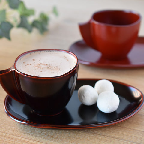 【井助商店】漆器咖啡杯碟套裝